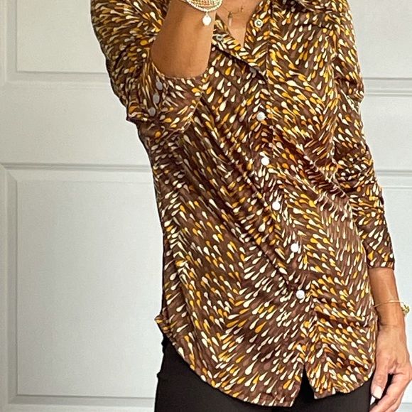 Diesel Vintage Pointed Collar Button Down Shirt size M - Picture 4 of 14